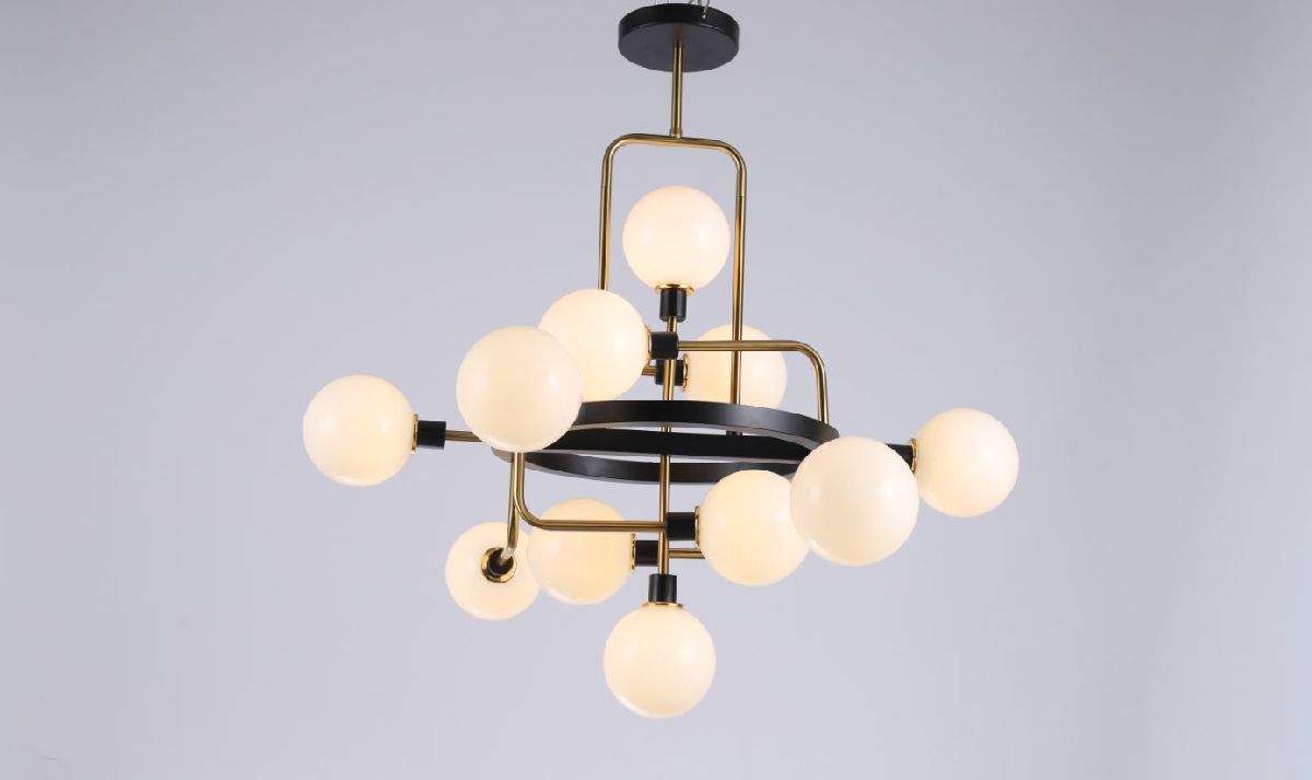 Люстра на штанге Elvan LU-7569/12-G9-GlMl