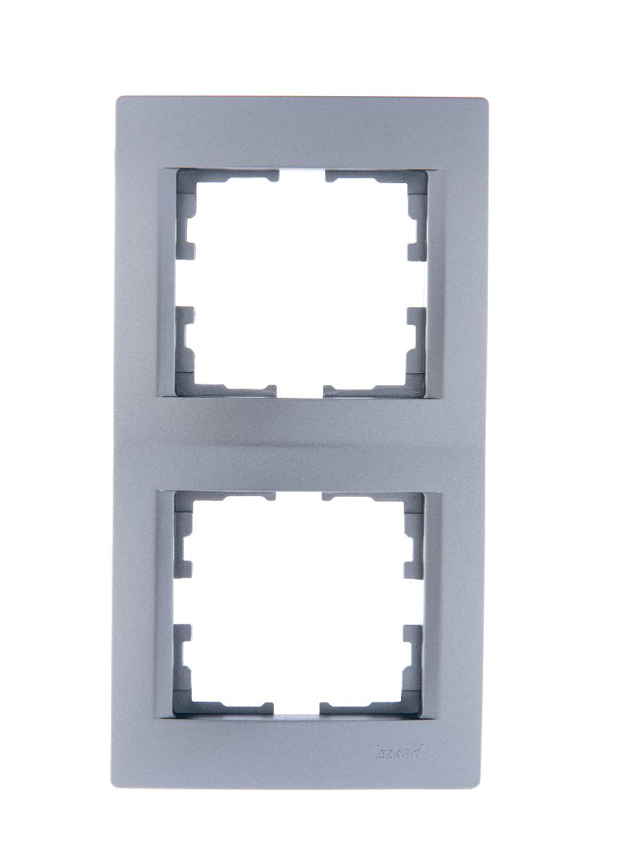Рамка 2-местная вертикальная Lezard Karina 707-4300-152