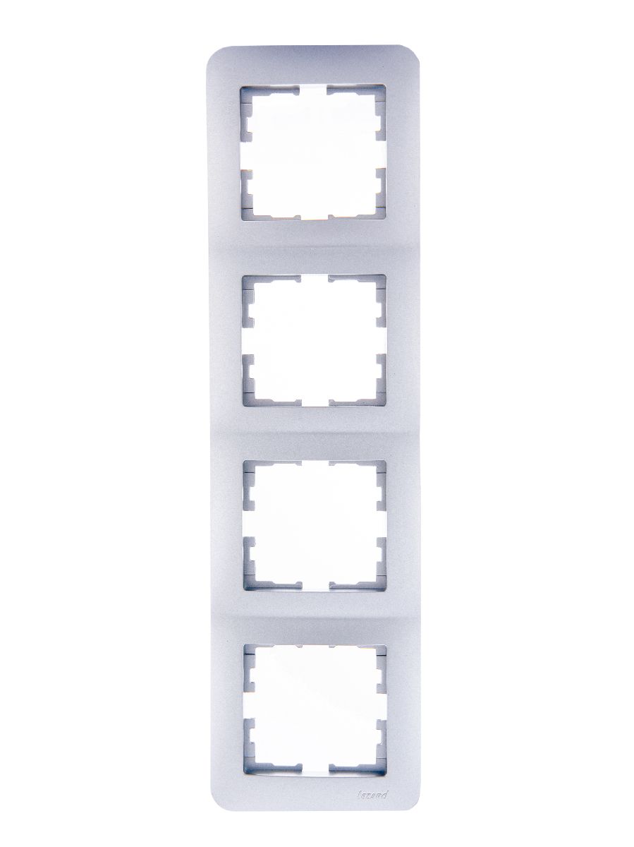 Рамка 4-местная вертикальная Lezard Karina Life 708-3000-154