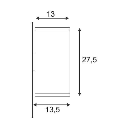 Уличный настенный светильник SLV Big Theo 229571