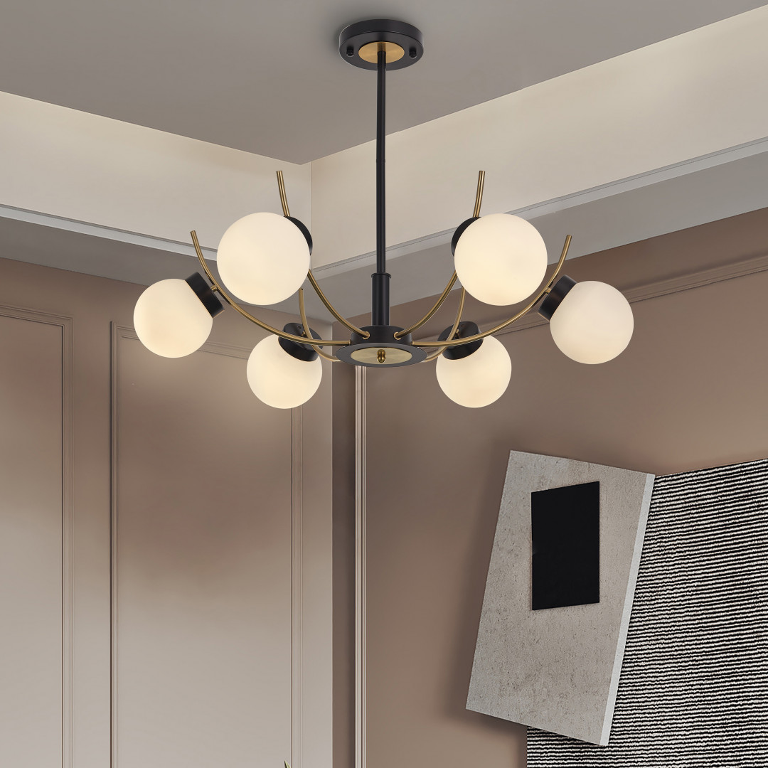 Люстра на штанге Arte Milano Neapolis 276169/6 BK/GD