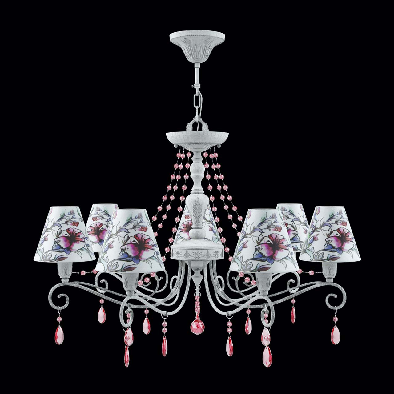 Подвесная люстра Lamp4you Provence E4-07-G-LMP-O-13-CRL-E4-07-PK-UP