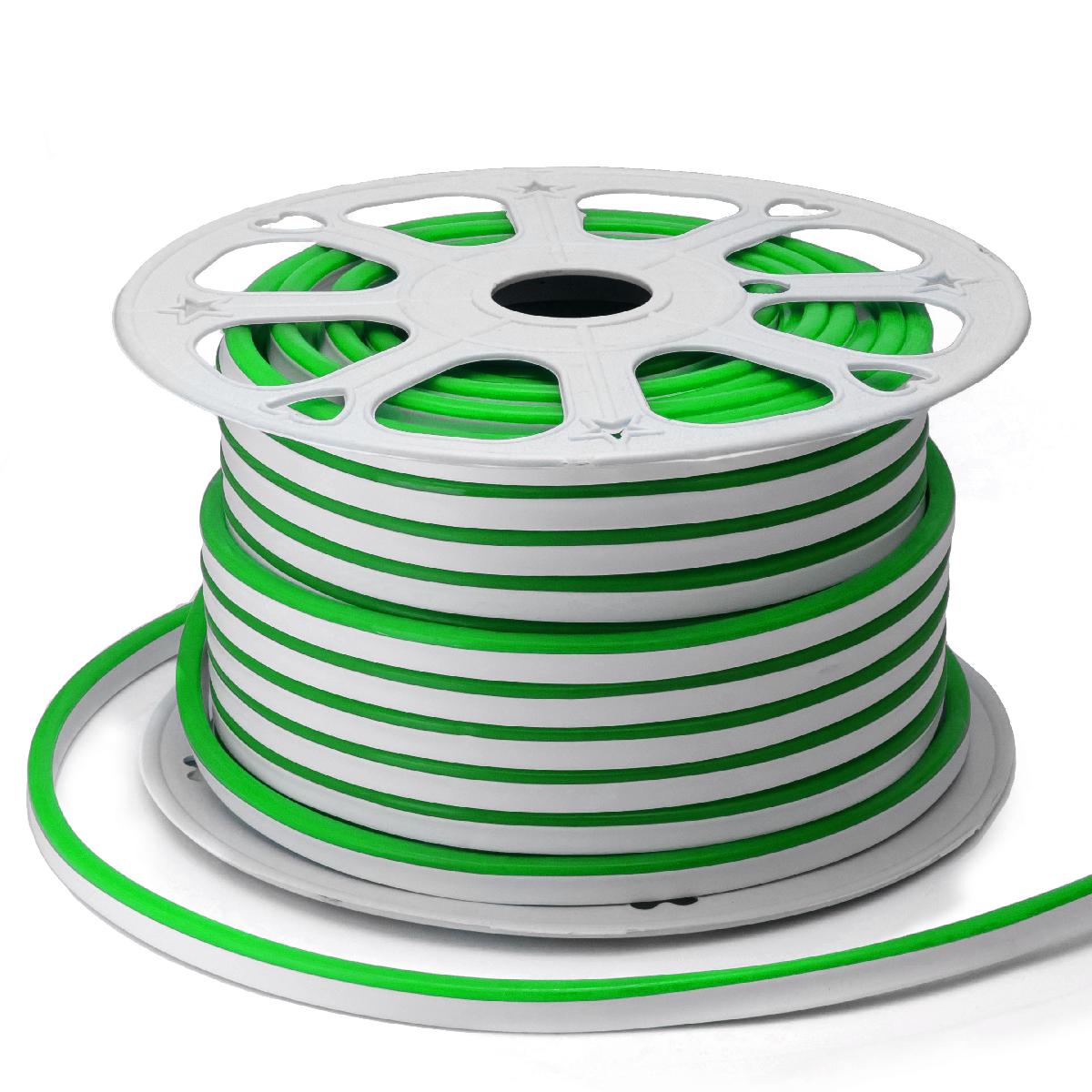 Светодиодный неон мини Apeyron 220В 6Вт/м smd2835 108д/м IP65 150Лм/м 50м зеленый 10-84