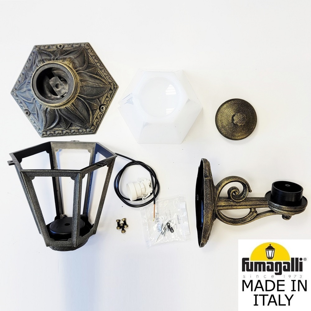 Уличный настенный светильник Fumagalli BISSO/ANNA E22.131.000.BYE27DN