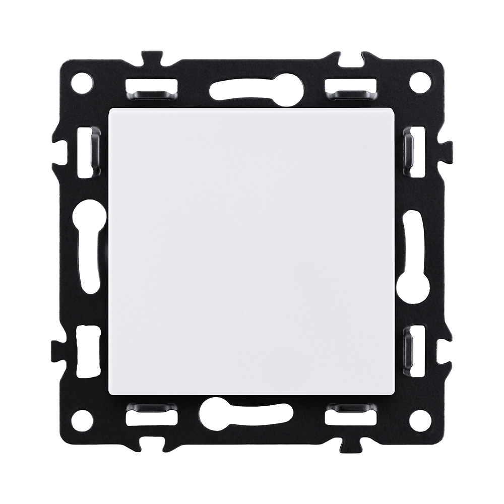 Выключатель 1-клавишный перекрестный 10А/250В, белый Kollinger Asthetik AS-003WH