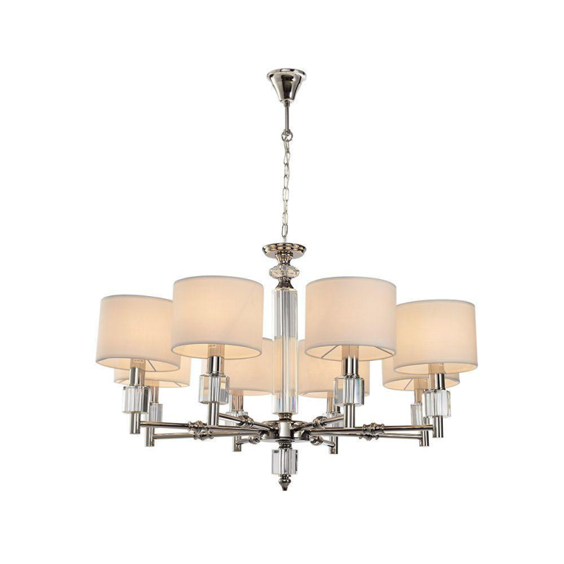 Подвесная люстра Lumien Hall Малье LH1053/8H-NK-WT