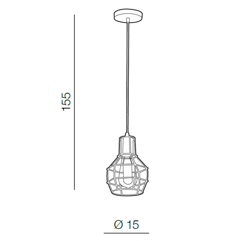 Подвесной светильник Azzardo Carron 1 AZ1659