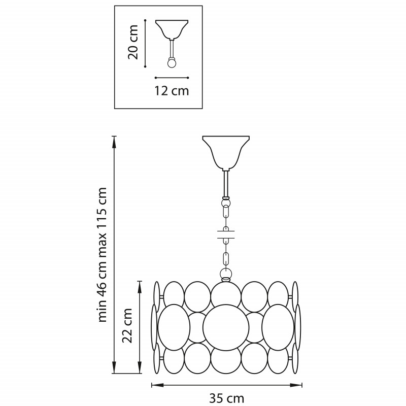 Подвесная люстра Lightstar 797041