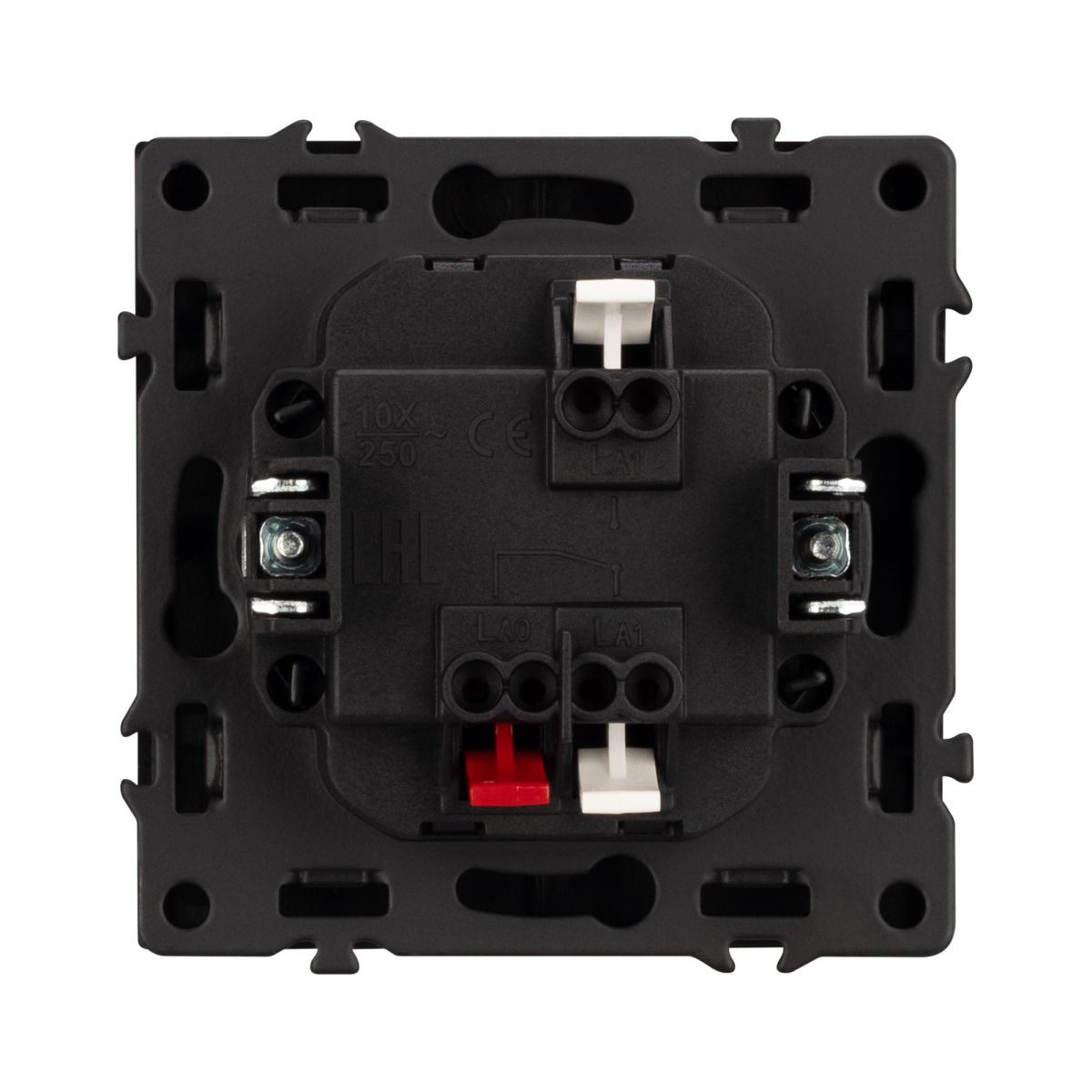 Механизм выключателя одноклавишный проходной Arlight SWT-NOBE-MKP1-SFPL-BK (230V, 10A) 054246