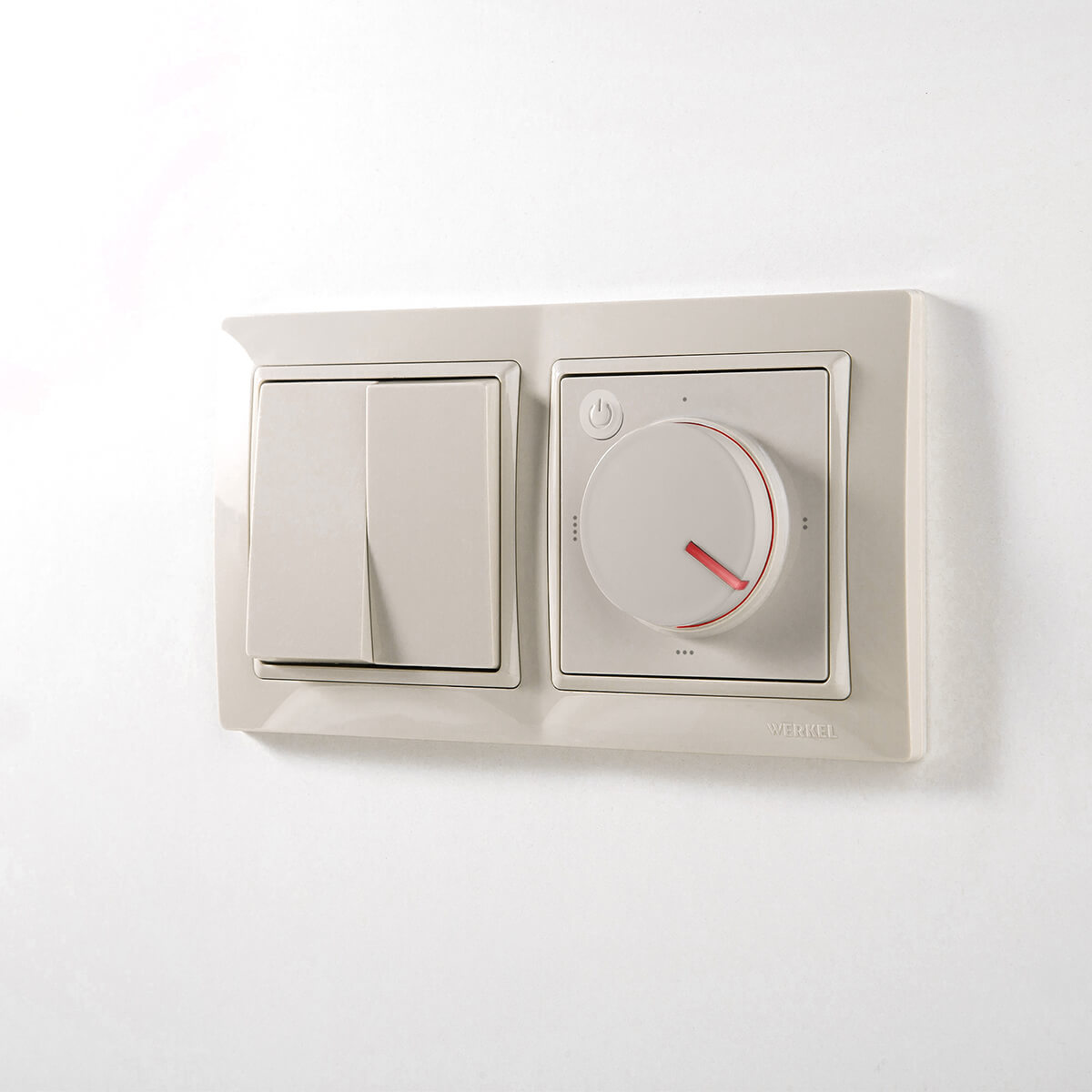 Терморегулятор электромеханический для теплого пола Werkel слоновая кость W1151103 4690389155710