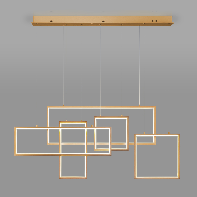 Подвесной светодиодный светильник Eurosvet Direct 90178/5 золото