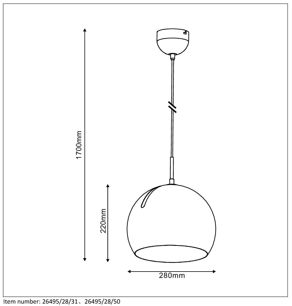 Подвесной светодиодный светильник Lucide Bobo 26495/28/31