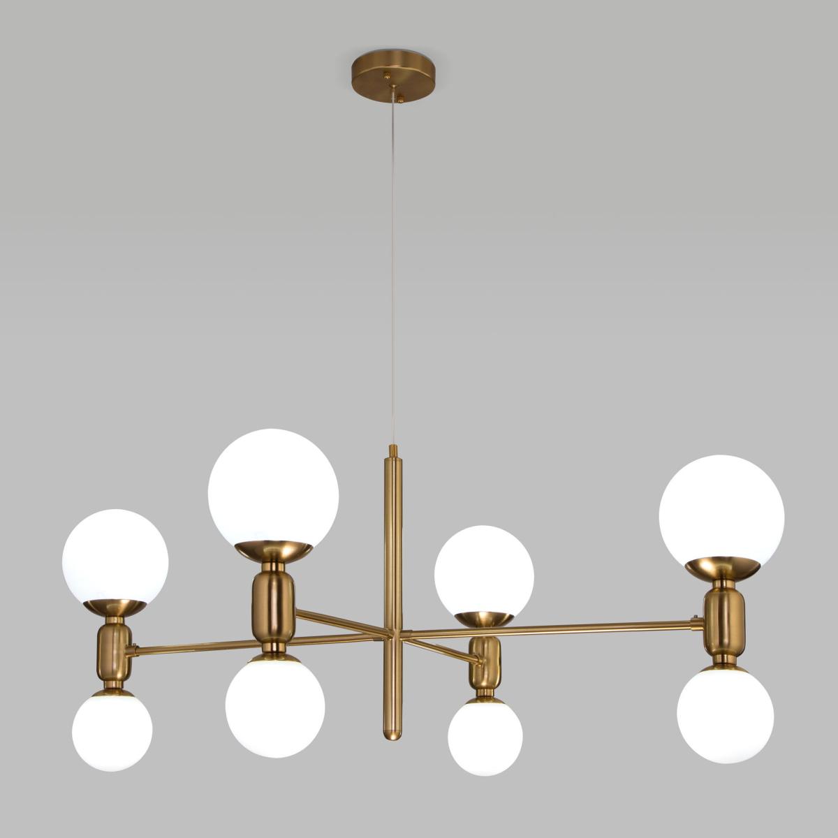Подвесная люстра Eurosvet Bubble 30182/8 латунь Smart a063208