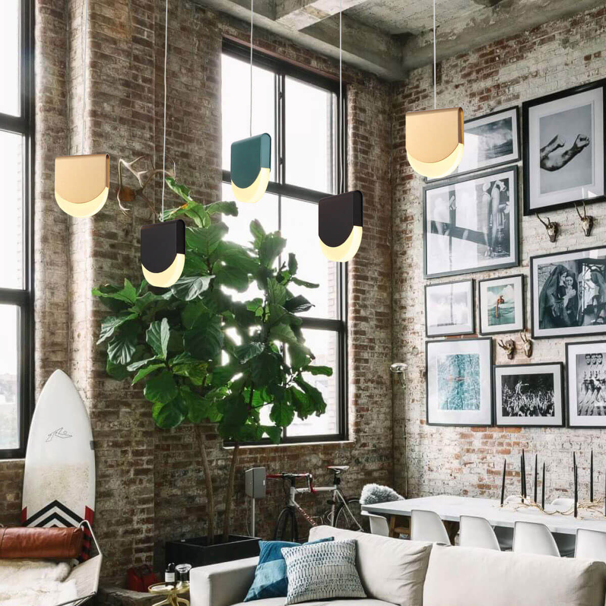 Подвесной светодиодный светильник Odeon Light Rebel 3861/29L