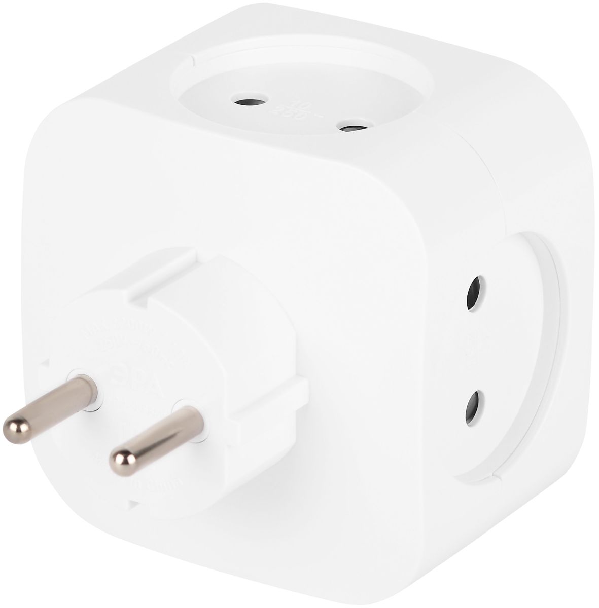 Разветвитель электрический ЭРА SP-4-3USBAC-W на 4 розетки + 3 USB A+C со шторками 10А белый Б0069083