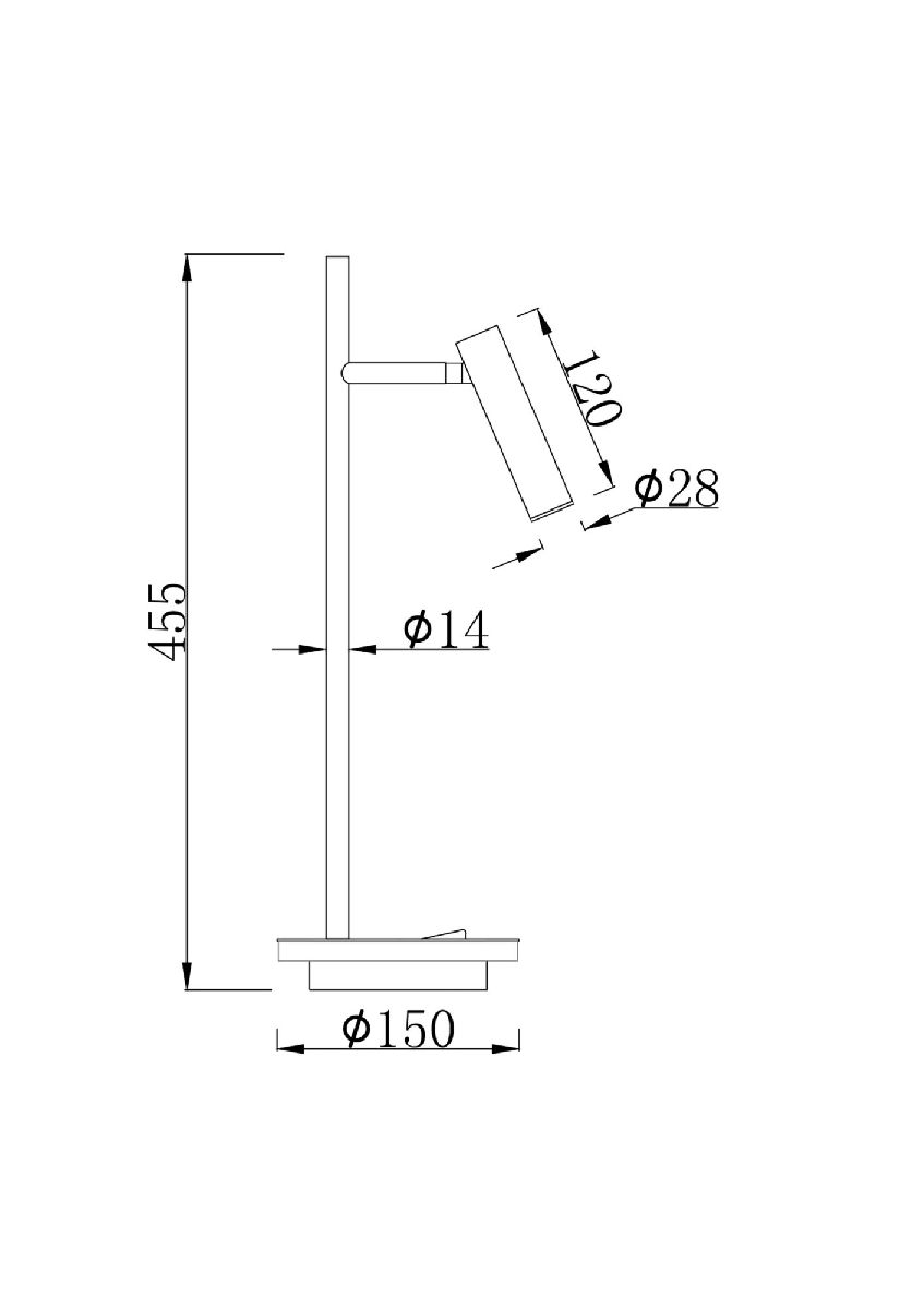 Настольная лампа Maytoni Estudo Z010TL-L8B3K