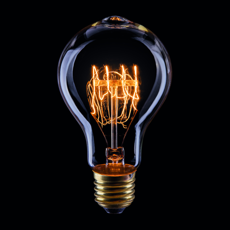 Лампа накаливания Voltega E27 60W груша прозрачная VG6-A75A3-60W 5931