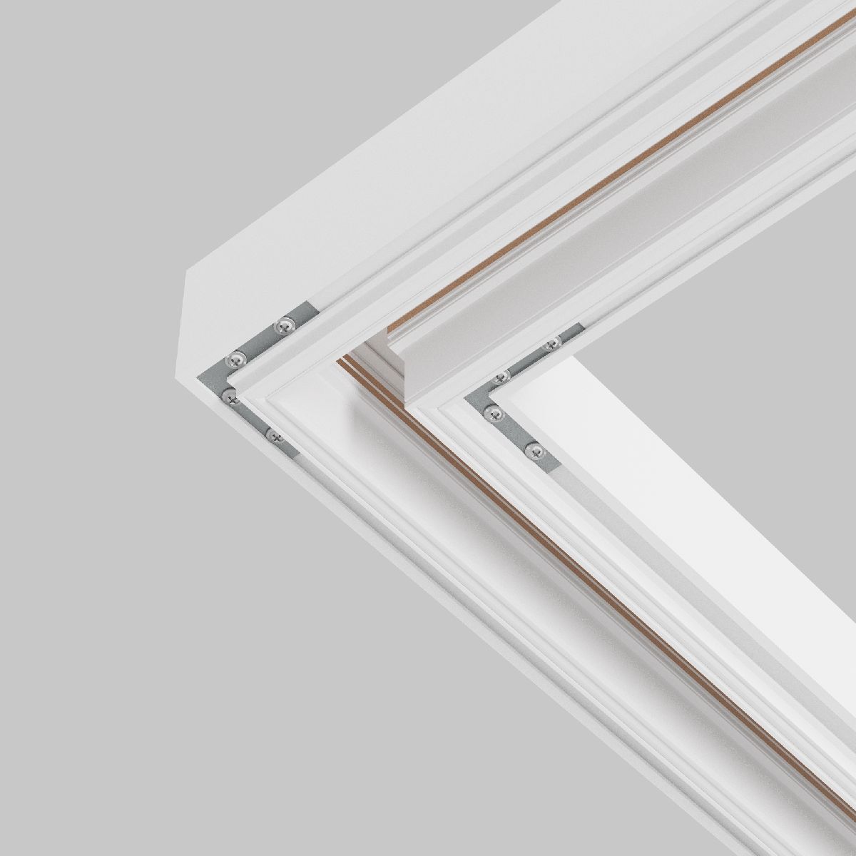 Комплект угловых плоских соединителейдля демпферного шинопровода (4 шт.) Maytoni Exility TRA034D-CL-42S