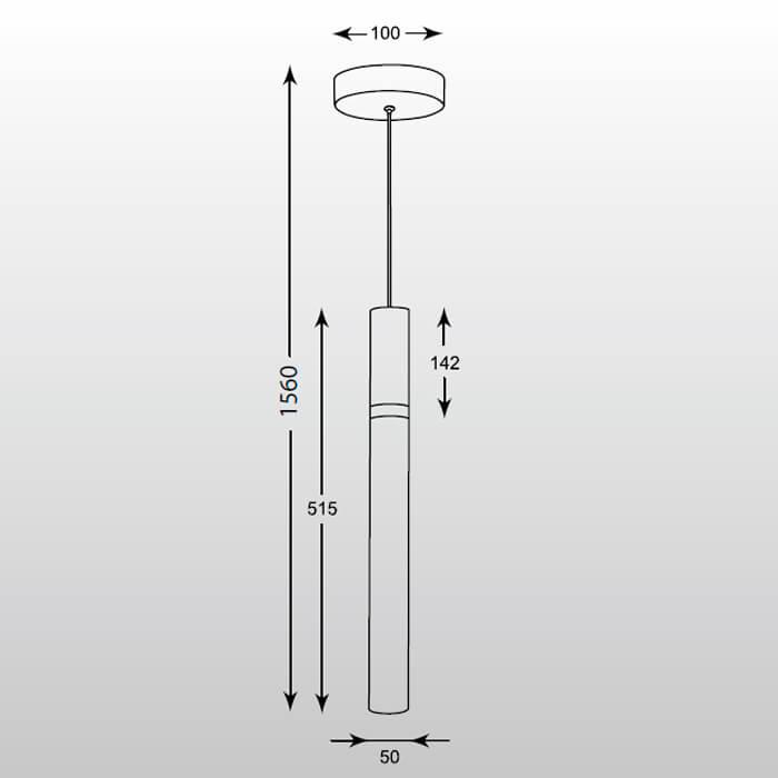 Подвесной светодиодный светильник Zumaline Luis HSP5291C-CH