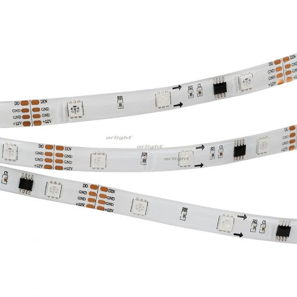 Светодиодная лента Arlight SPI-5000SE-AM 12V RGB (5060,150 LED x3,1804) 022183
