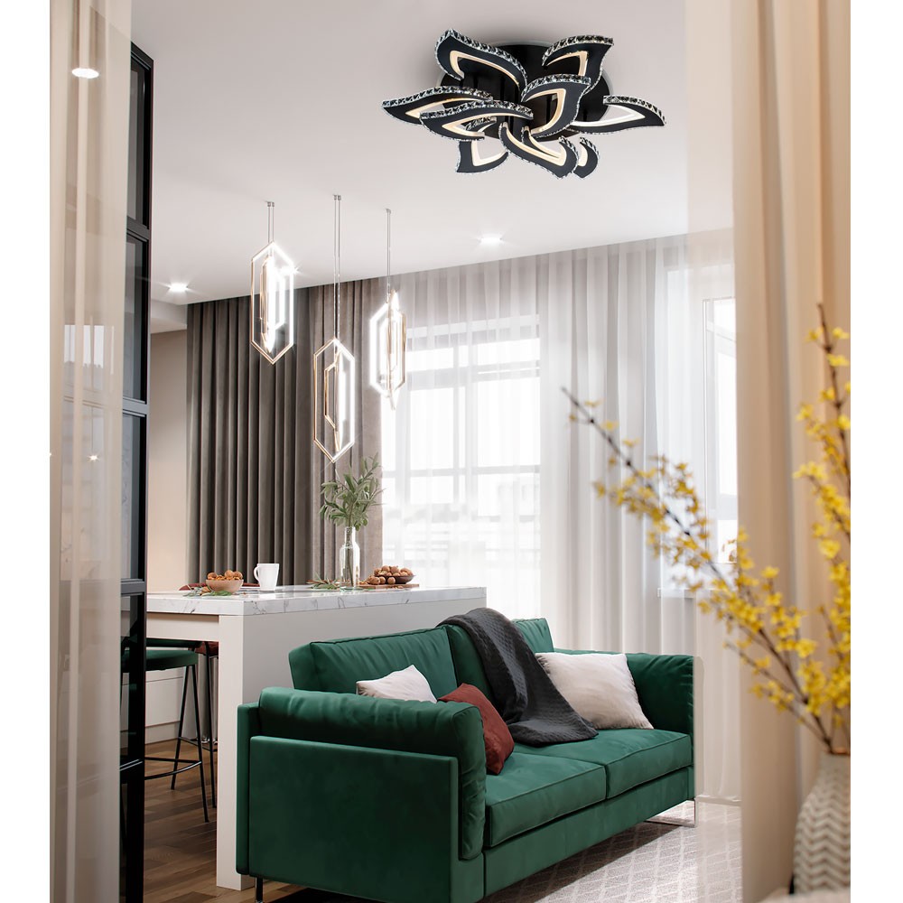 Потолочная люстра LED4U L2839-9 BK