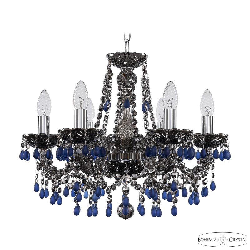 Подвесная люстра Bohemia Ivele Crystal 1410/6/160 Ni V3001 M731