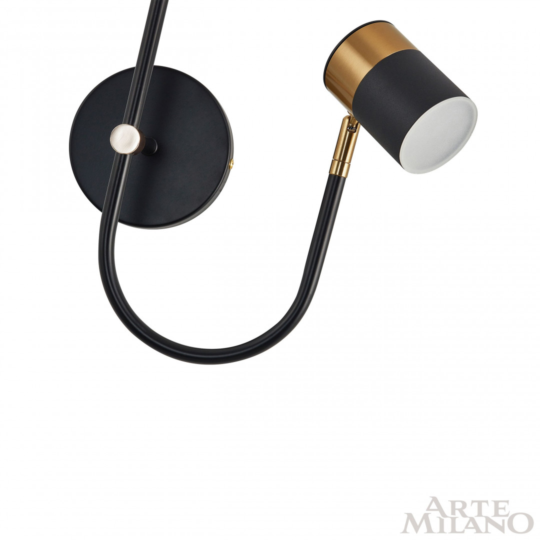 Бра Arte Milano Ferrara 274802/1+1B BK/GD