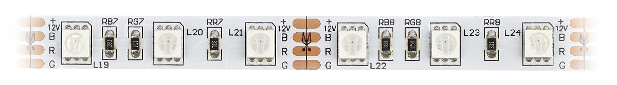Светодиодная лента Эра 12В 5050 14,4Вт/м RGB 5м IP20 LS5050-14,4-60-12-RGB-IP20-2year-5m KU-5050AD-60D-RGB Б0044122