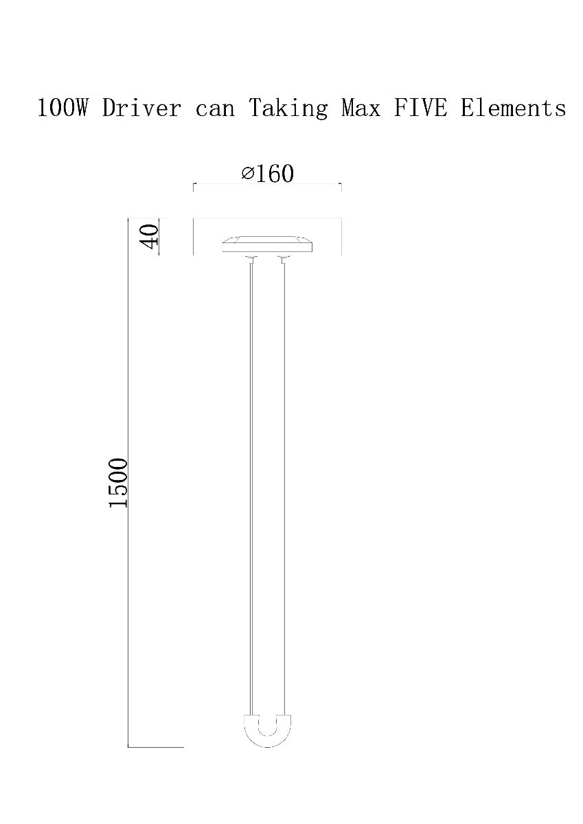 Потолочная чаша с блоком питания Divinare Formica 1900/06 PL-100