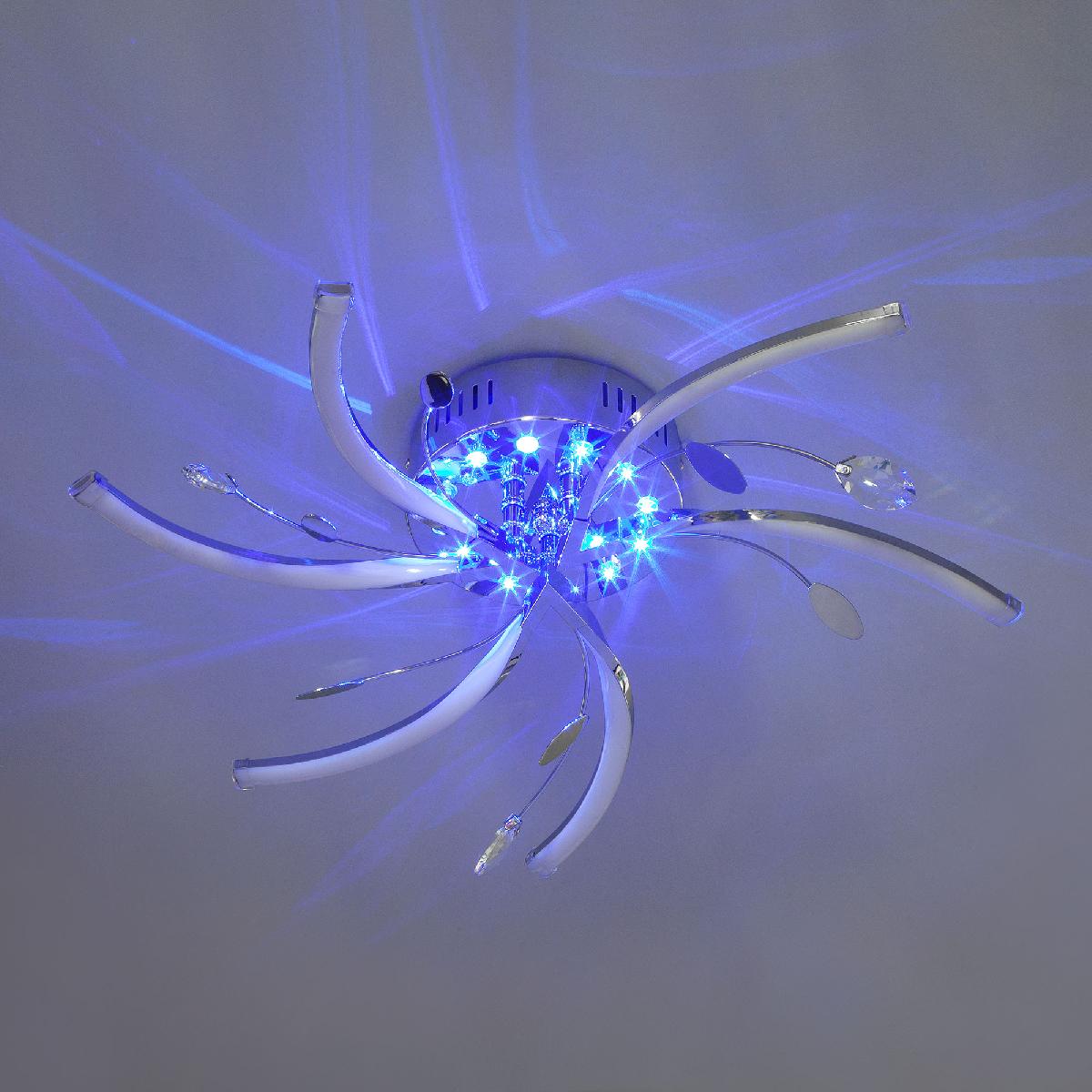 Потолочный светодиодный светильник Eurosvet Windmill 90125/6 хром