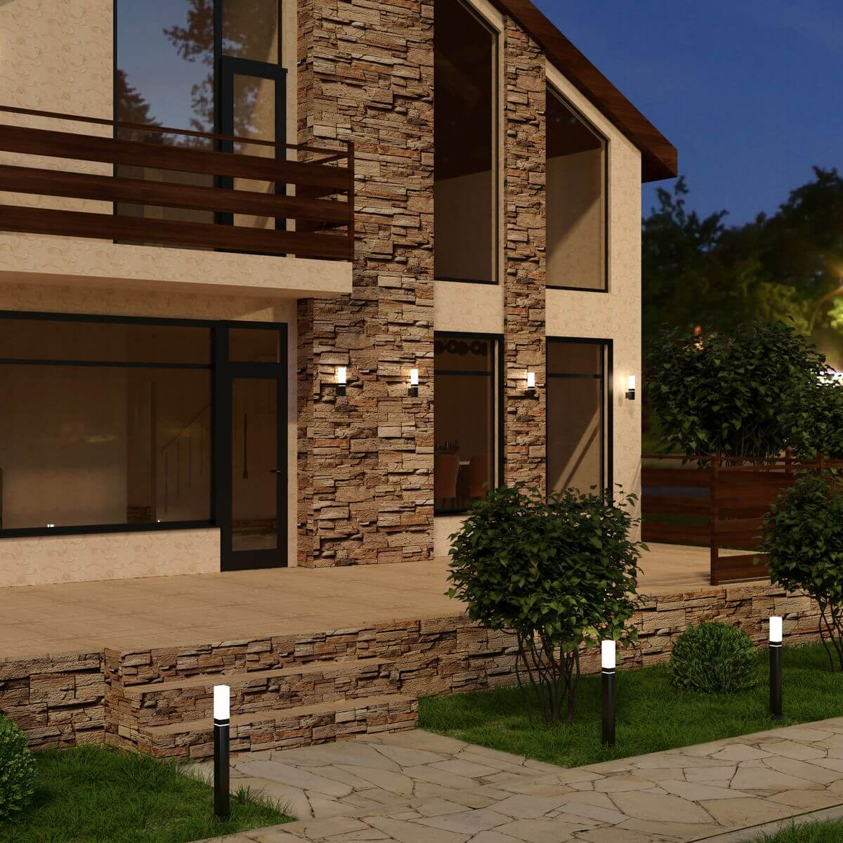 Уличный настенный светильник Elektrostandard 1534 TECHNO LED 4690389168734