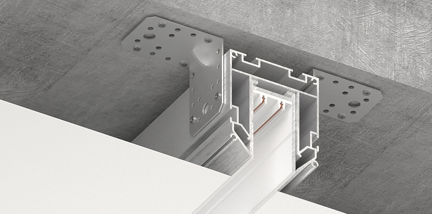 Шинопровод магнитный Luminotti Slimline L.200.1M.WH.3