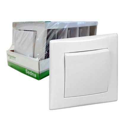 Выключатель одноклавишный Schneider Electric Sedna 10A 250V (упаковка из 5 шт.) SDN0109121