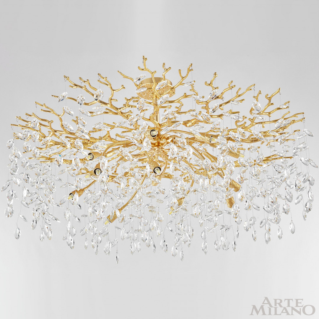 Люстра на штанге Arte Milano Milan 236901/D1000/14/B Gd