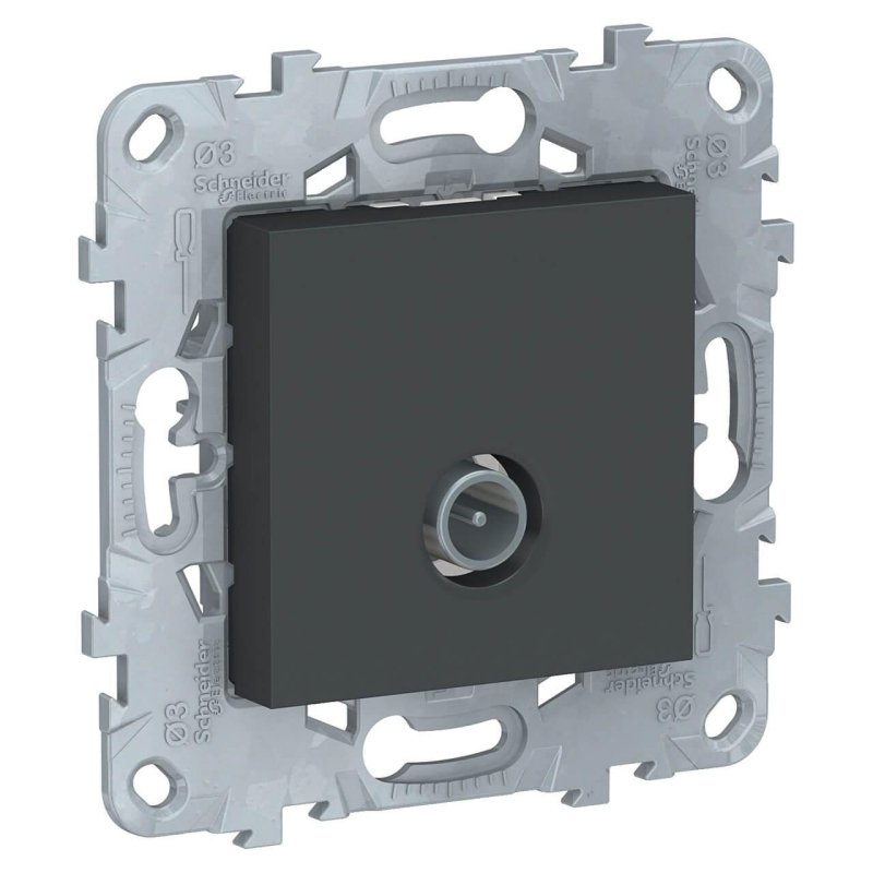 Розетка TV проходная Schneider Electric Unica New NU546354