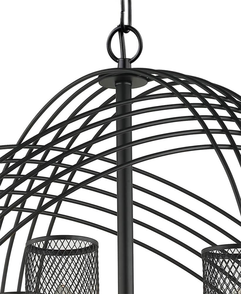 Подвесная люстра Lumien Hall Энвер 0004/7P-BK-CL