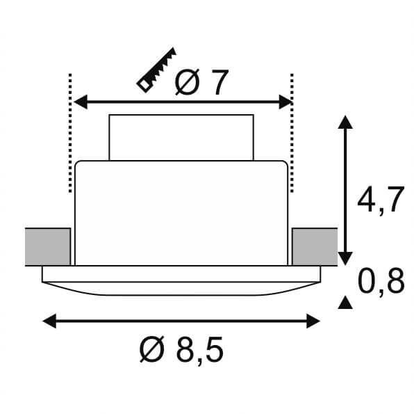 Уличный светодиодный светильник SLV Out 65 Round Led Set 114460