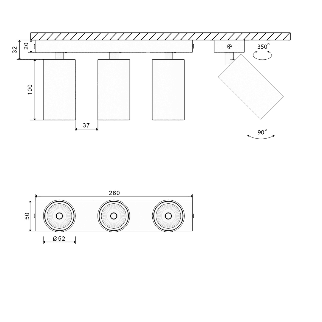 Основание для светильника SWG MINI-VL-M13-WH 004874