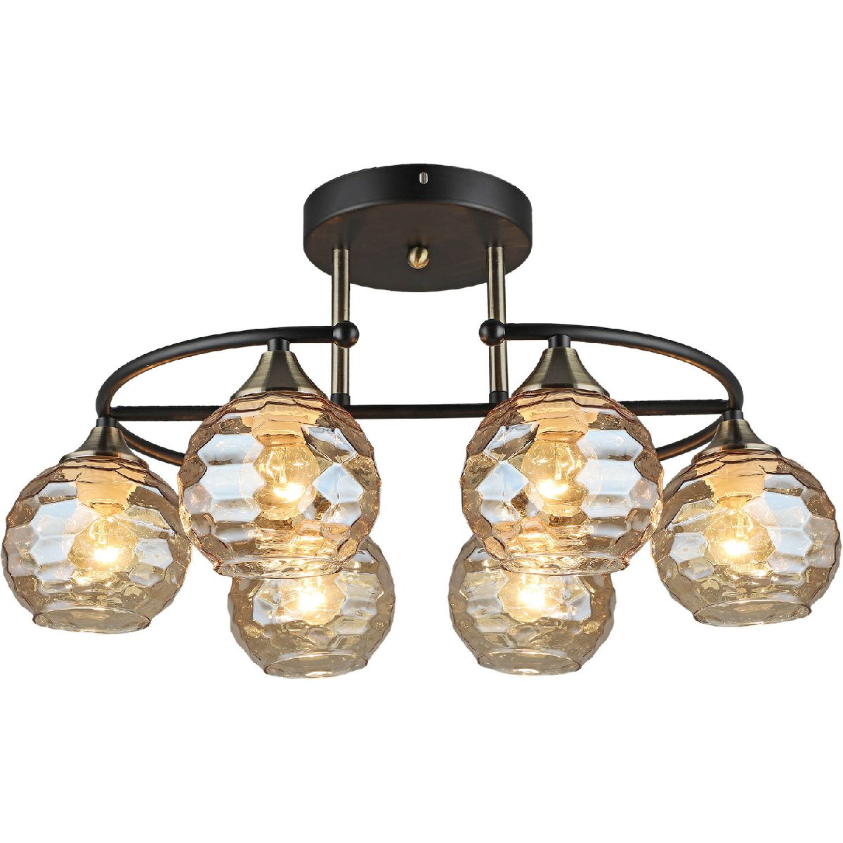 Потолочная люстра Reluce 02000-0.3-06 BK+AB