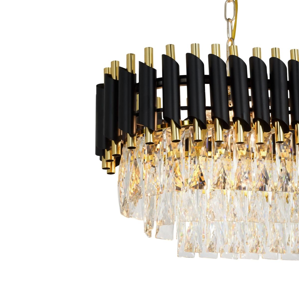 Подвесная люстра Lumina Deco Mazini LDP 6003-800-PR BK+F.GD