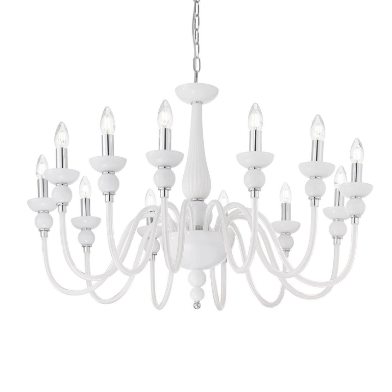Подвесная люстра Ideal Lux Doge SP12 Bianco 168883