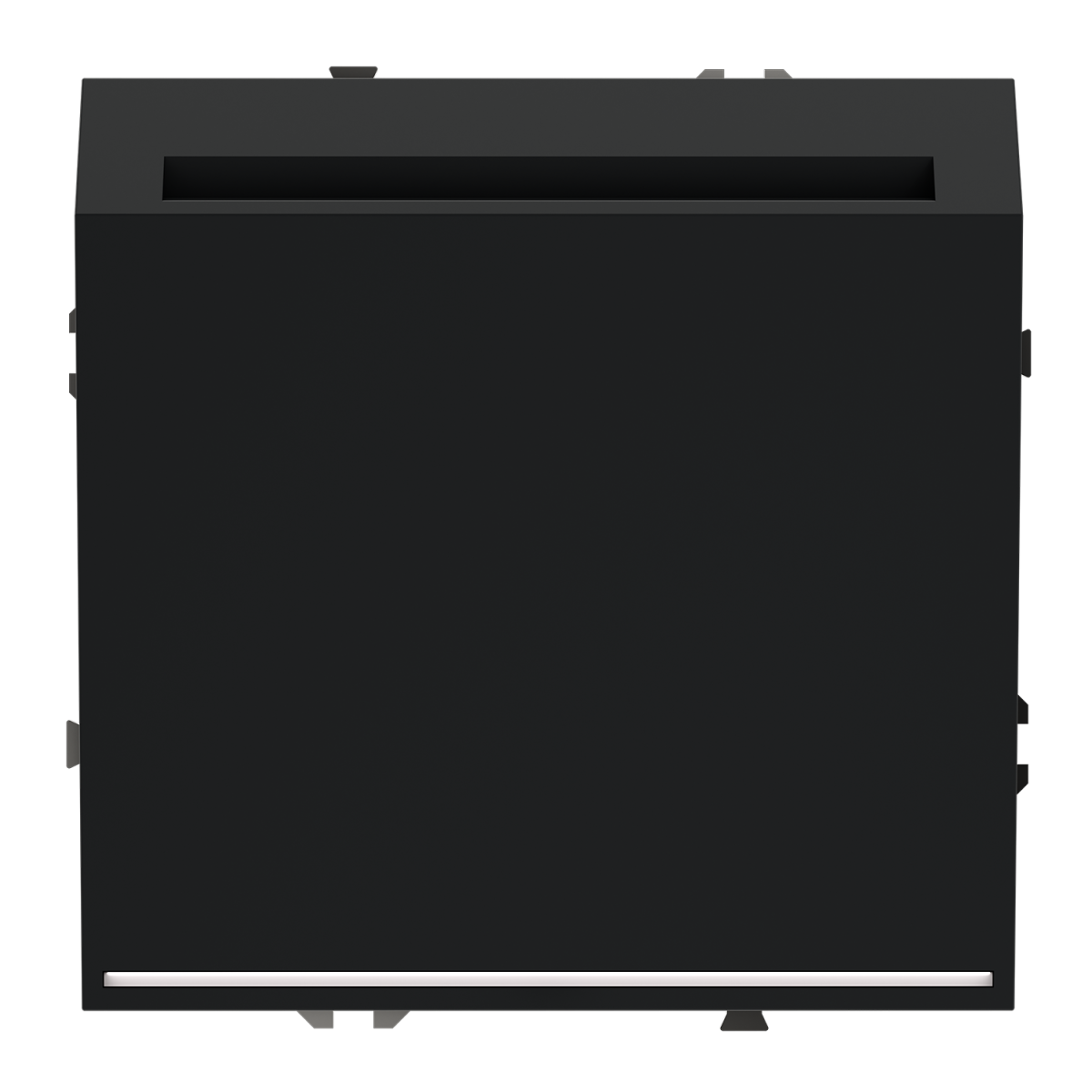 Выключатель встраиваемый Voltum S70 карточный 16А, (черный матовый) VLS010708