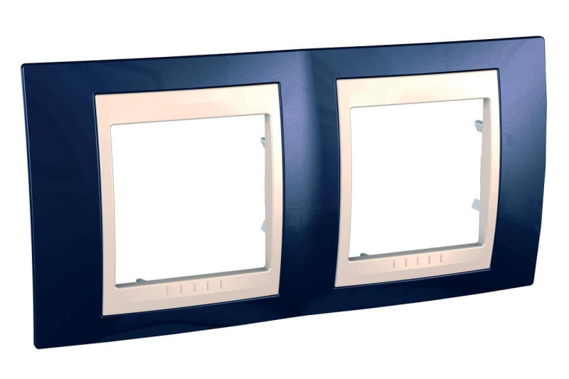 Рамка 2-постовая Schneider Electric Unica Хамелеон MGU6.004.542