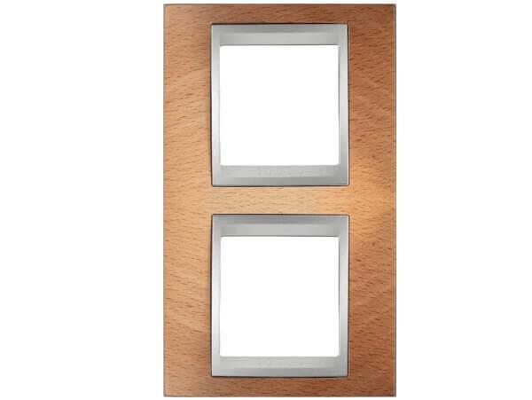 Рамка 2-постовая вертикальная Schneider Electric Unica Top MGU66.004V.0M2