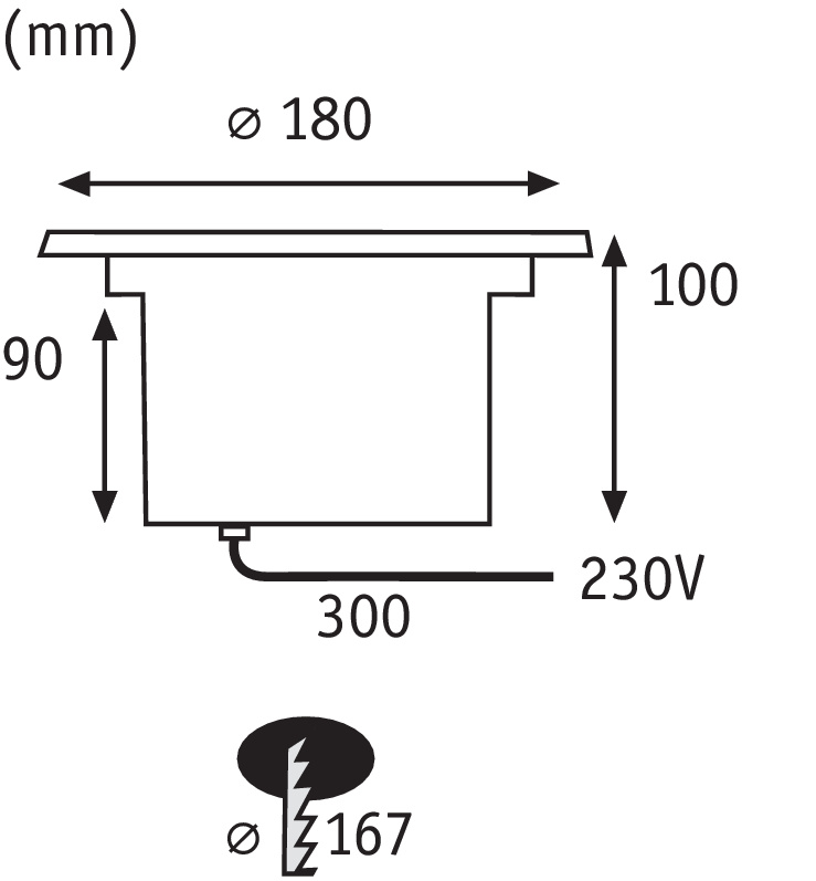Ландшафтный светодиодный светильник Paulmann Boden 93746