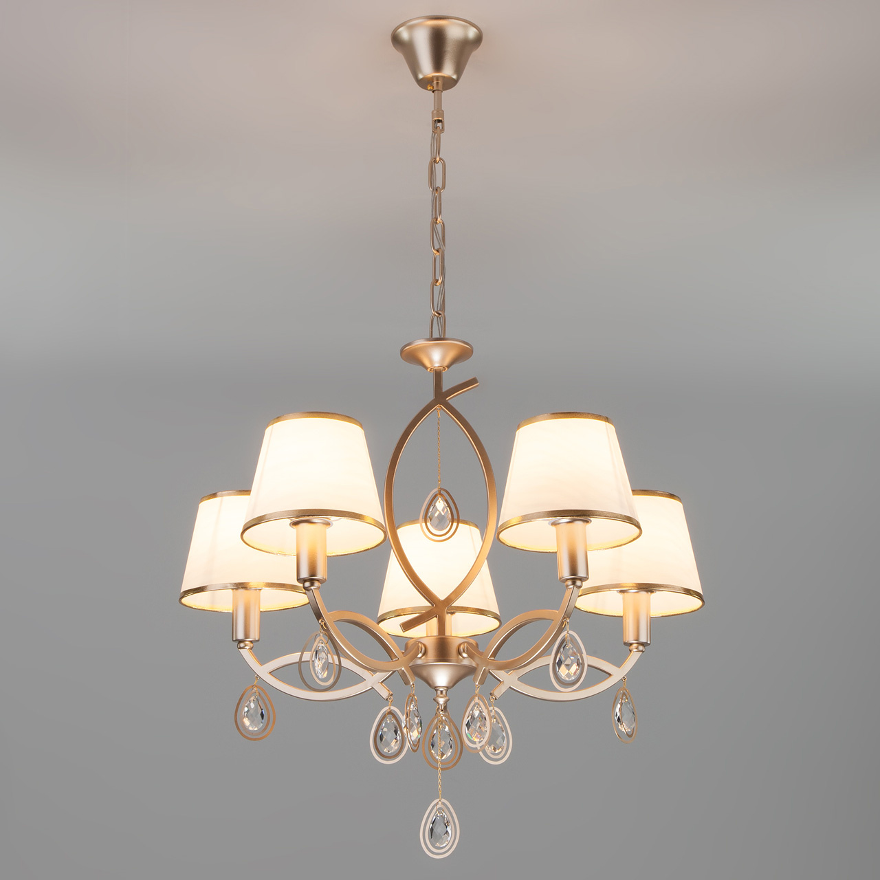 Подвесная люстра Eurosvet Salita 60091/5 перламутровое золото