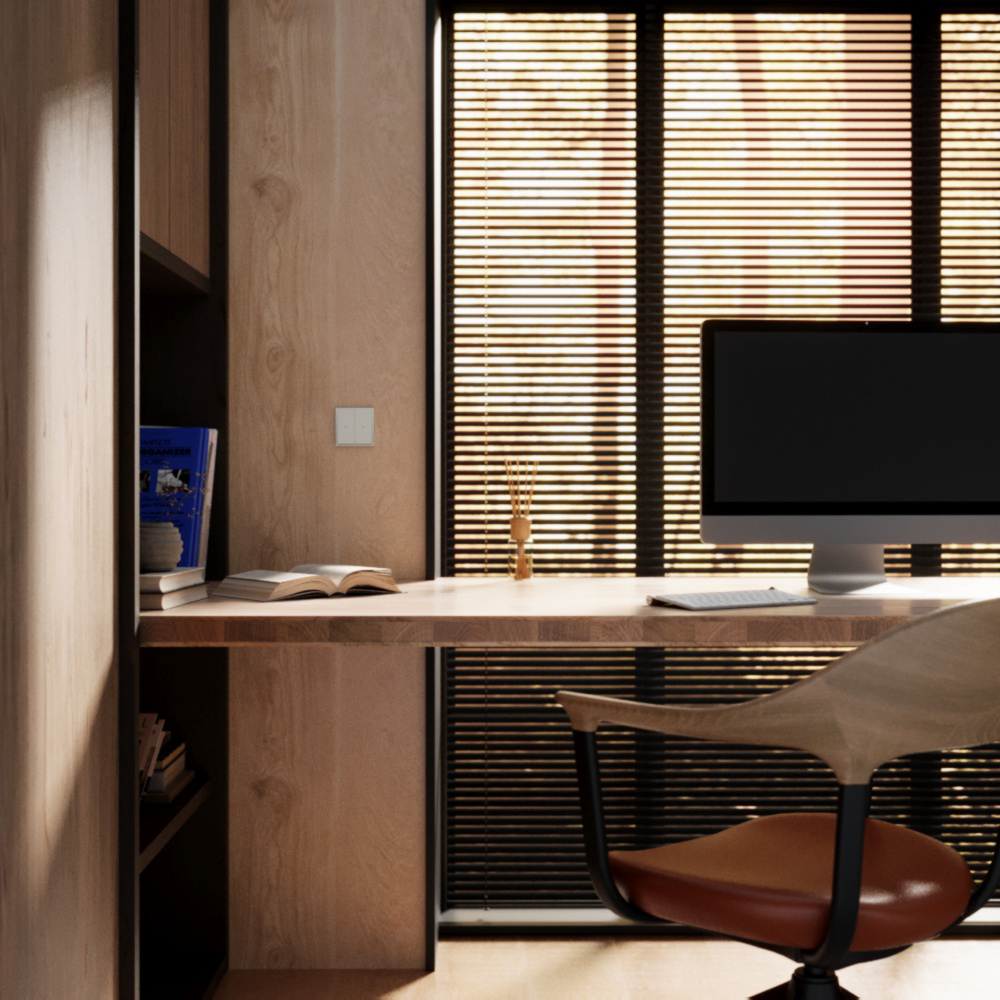 Выключатель встраиваемый Voltum S70 для жалюзи 10А, (кашемир) VLS020703