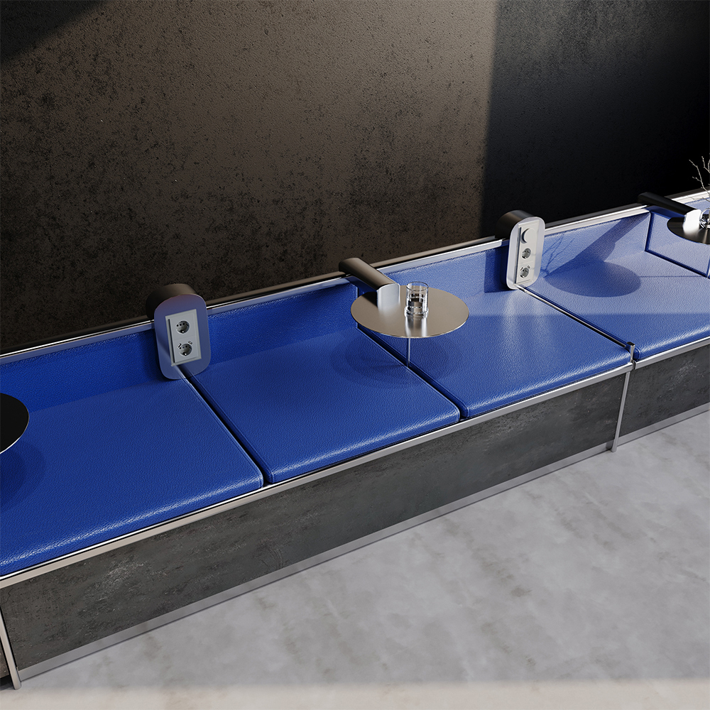 Рамка на 3 поста Voltum S70 VLS110305 (сталь, стекло)