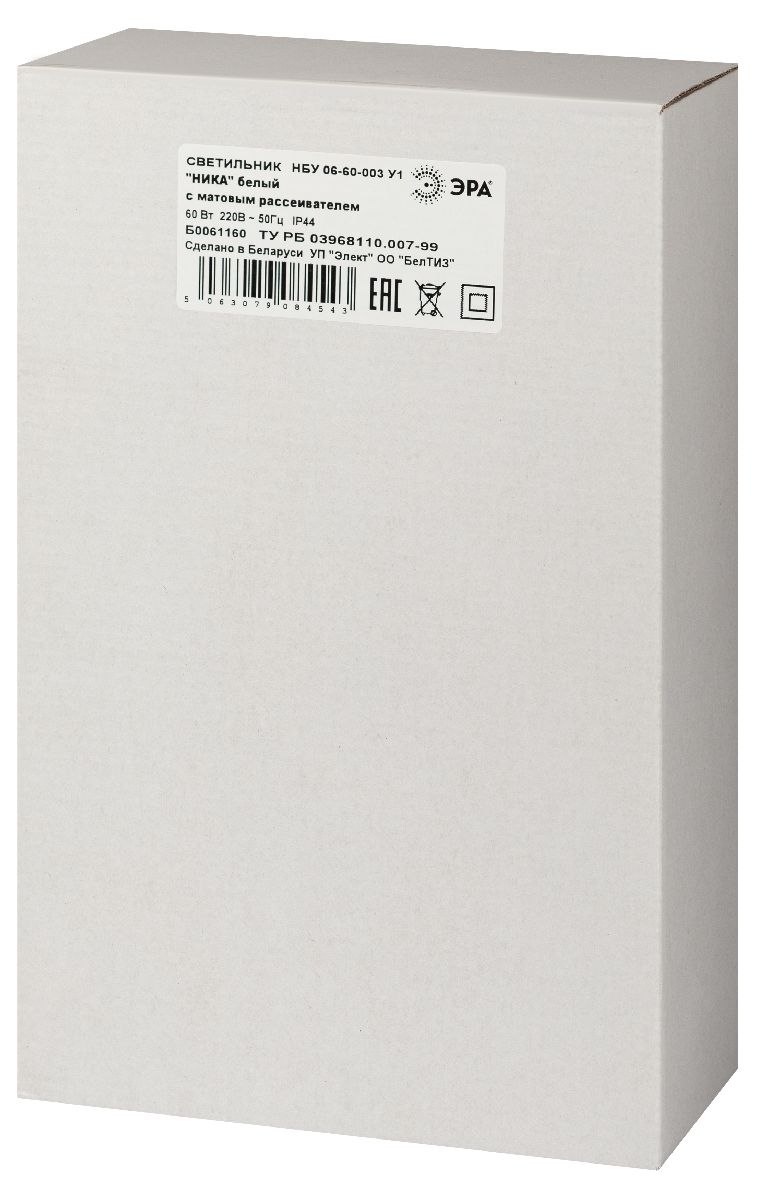 Садово-парковый светильник Эра НБУ 06-60-003 У1 белый мат. Б0061160