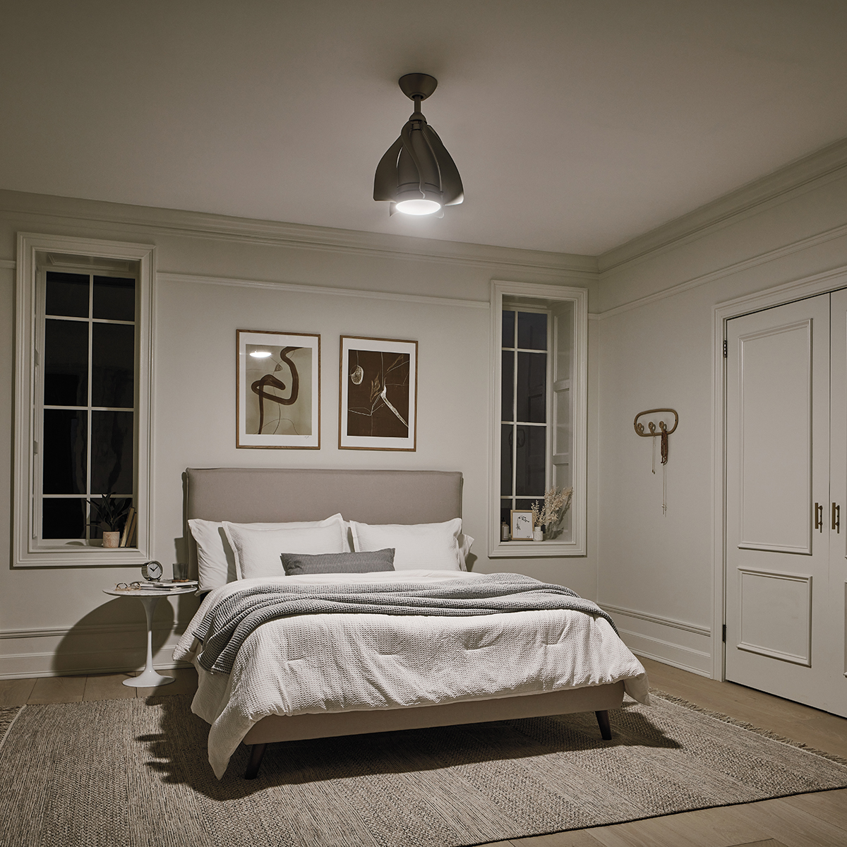 Люстра-вентилятор Kichler Terna KLF-TERNA-15-BN